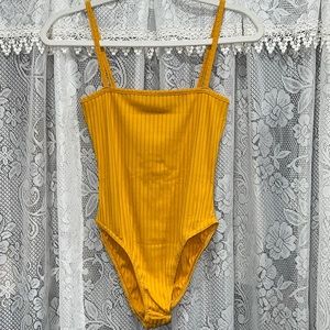 Ribbed cami bodysuit